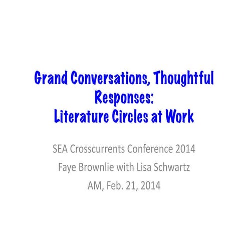 Lit circles.crosscurrents.2014
