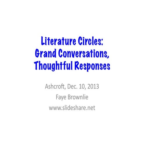 Lit Circles 2013