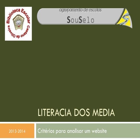 Literacias dos media como analisar um website