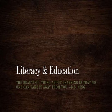 Literacy & education