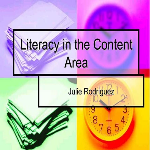 Literacy in the content area
