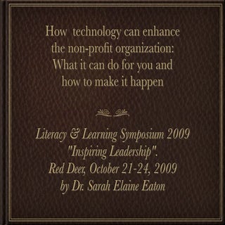 How  technology can enhance the non...