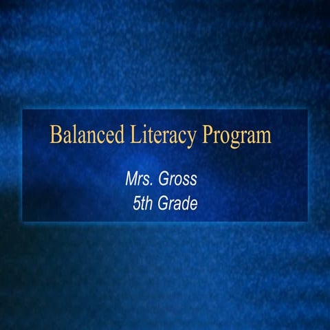Literacy program