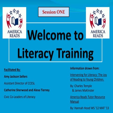 Literacy training fall 2019