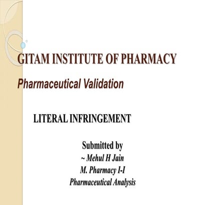 Literal infringement (ipr)