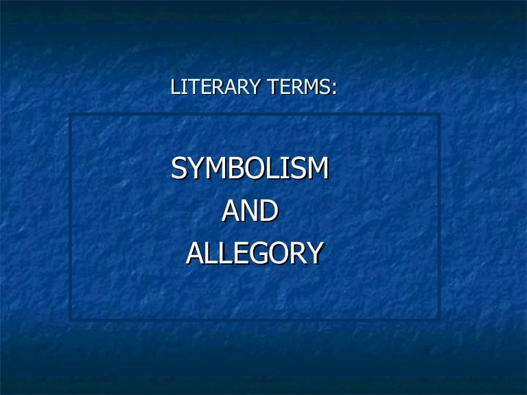 Allegory essay