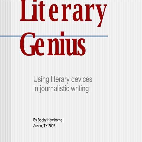 Literary Tools