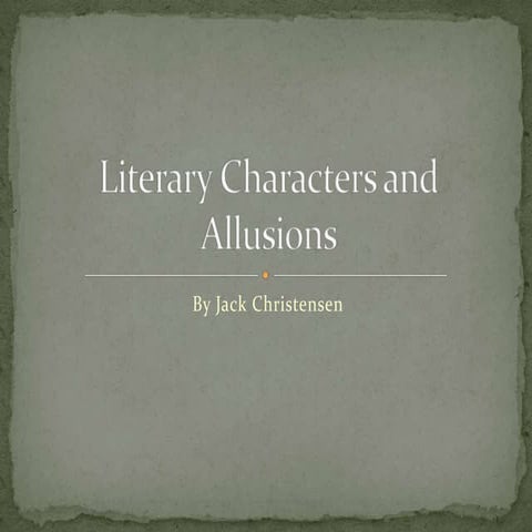 Literary characters