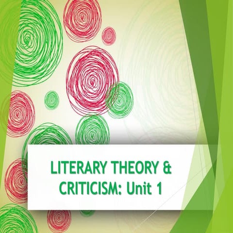Literary criticism: Classical Philosophers