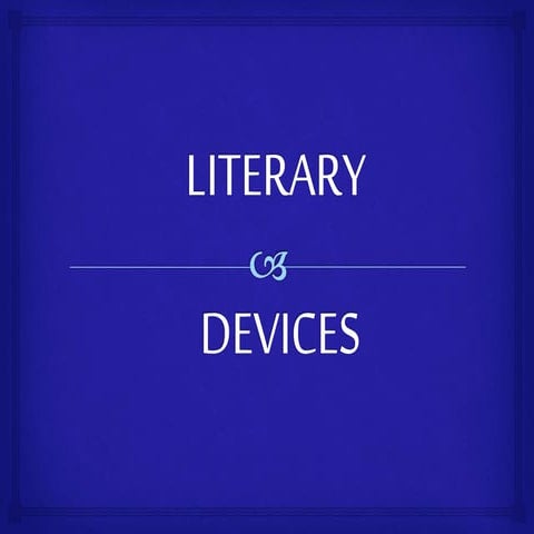 Literary Devices in Narratives