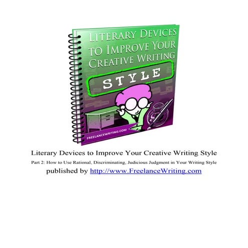 Literary devices to improve your creative writing style