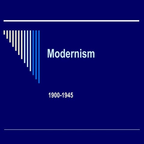 Literary Modernism