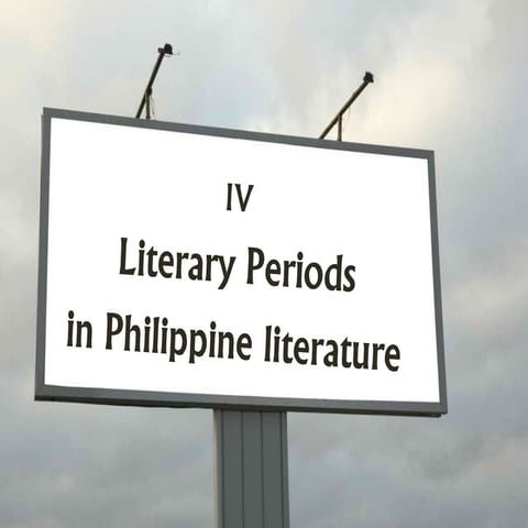 Literary periods in phil lit