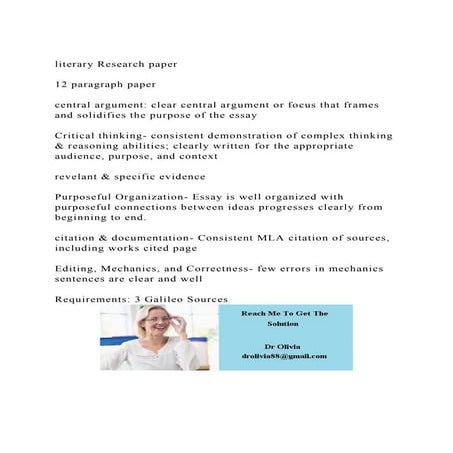 literary Research paper12 paragraph paper central argument.docx
