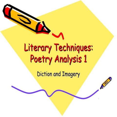 Literary techniques poetry analysis 1
