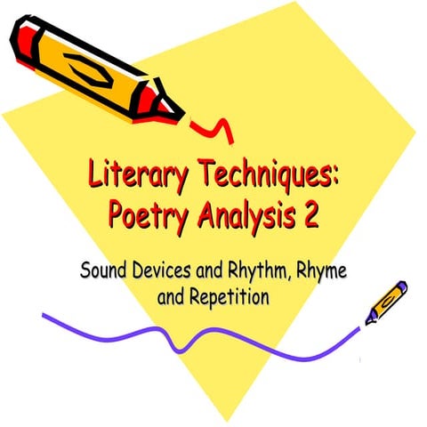 Literary techniques poetry analysis 2