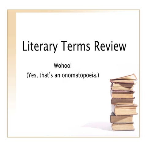 Literary terms