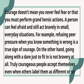 Understanding Everyday Courage: Small Acts of Bravery and Self ...