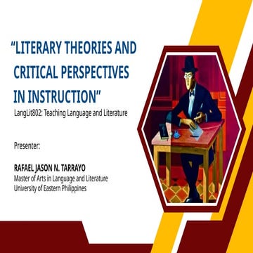 Literary Criticism Approaches literary criticism approaches | PPTX