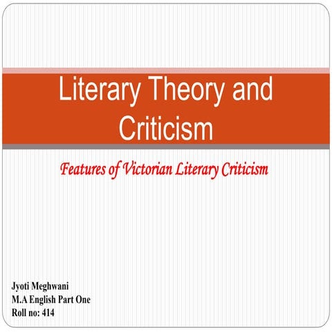 Literary theory and criticism1.4(jyoti meghwani)
