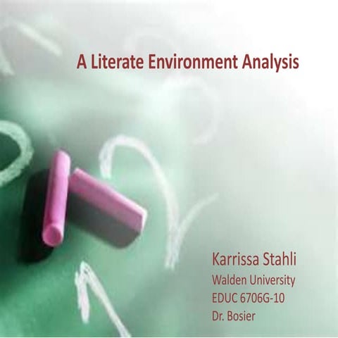 Literate environment