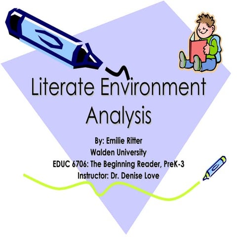 Literate environment analysis