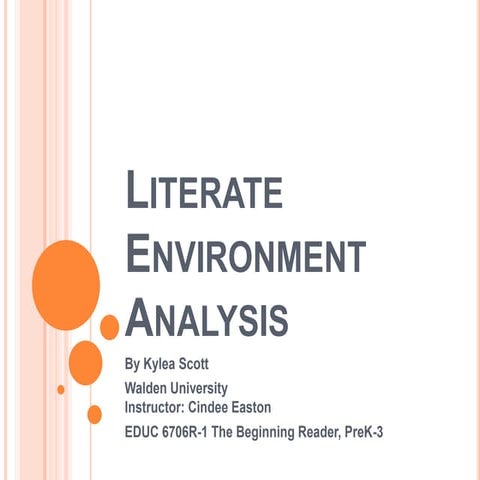 Literate environment analysis