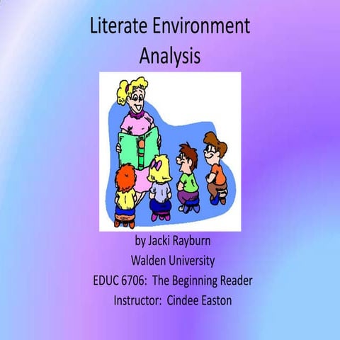 Literate environment presentation