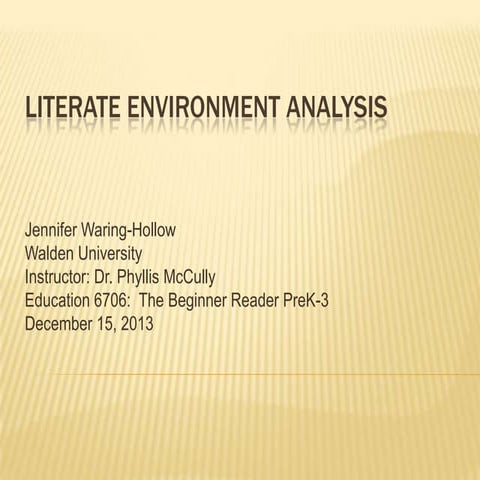 Literate presentation