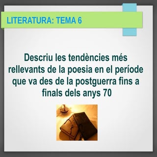 Tendències més rellevants de poesia...