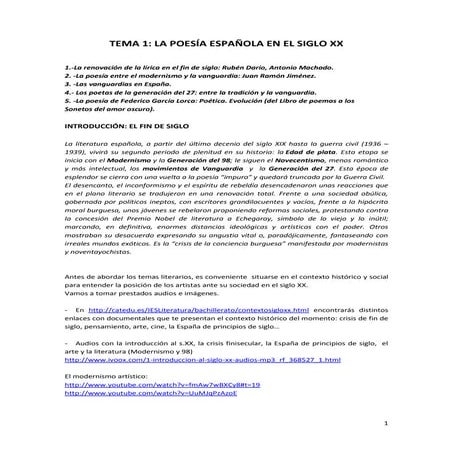 Temario LITERATURA 2ºBACH. Aragón