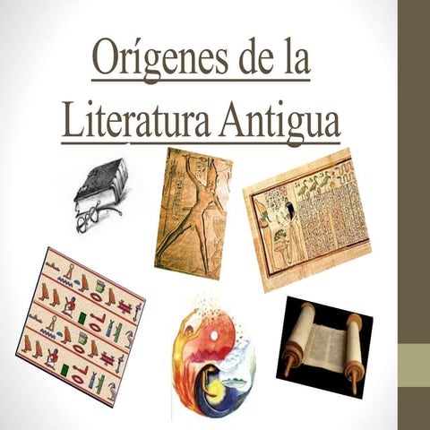 1. Literatura antigua