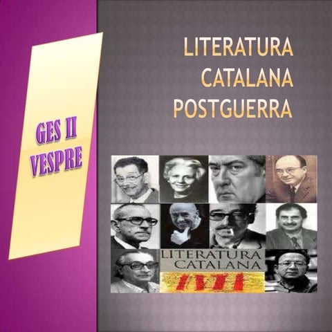 Literatura catalana de postguerra