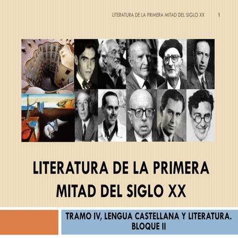 Literatura de la primera mitad del siglo xx