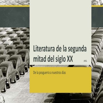 Literatura de la segunda mitad del siglo xx