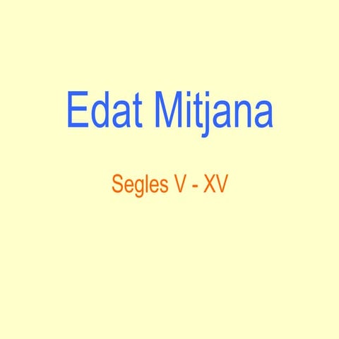 Literatura.  Edat Mitjana