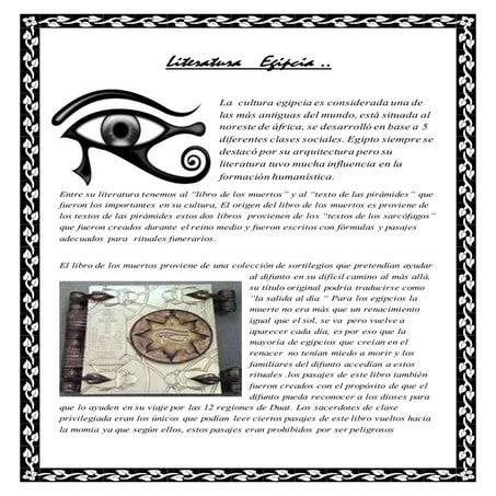 Literatura   egipcia