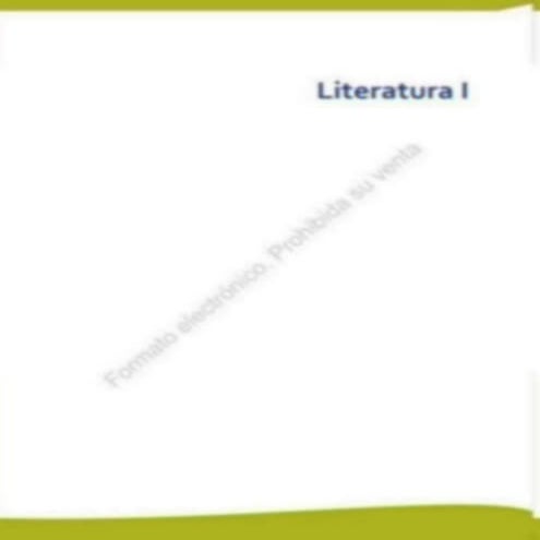 Literatura I