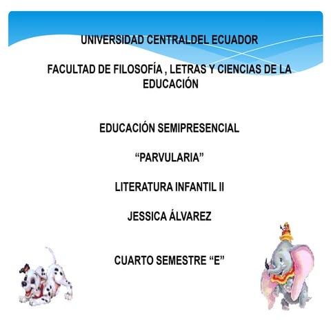 Literatura infantil ii diapositivas