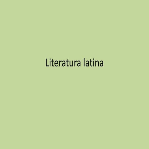 Literatura latina