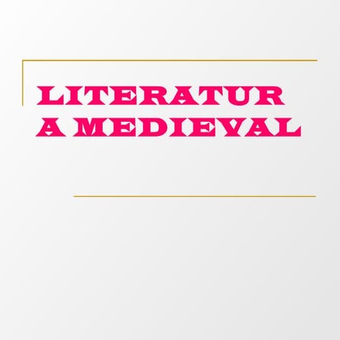 Literatura medieval