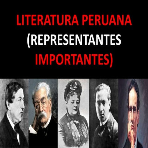 Literatura peruana (representantes importantes)