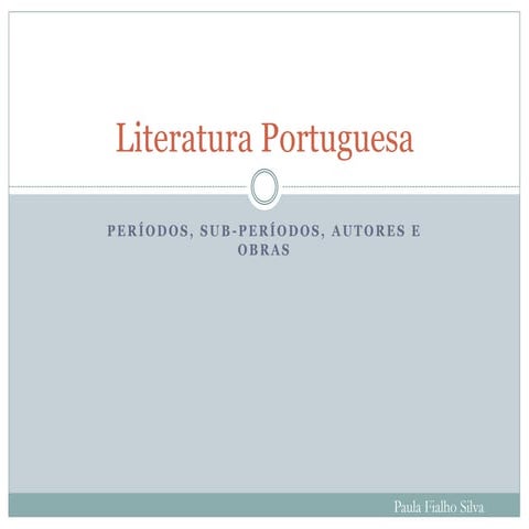 Literatura Portuguesa