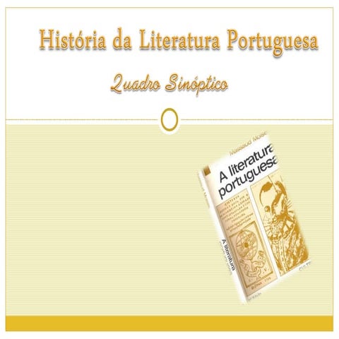 Literatura portuguesa quadro sinóptico