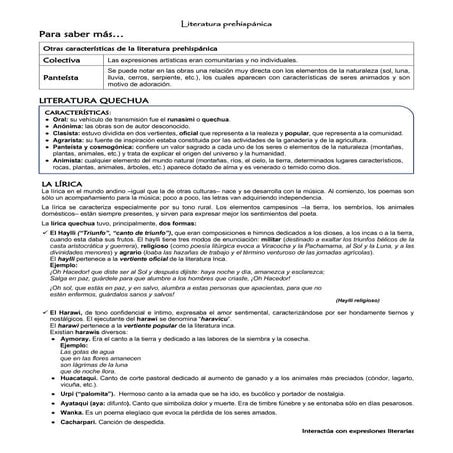 Literatura prehispánica quechua