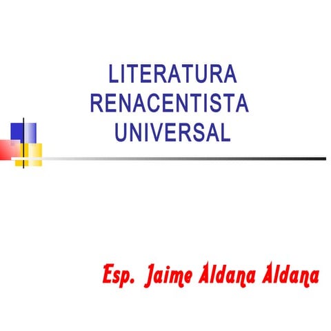 Literatura renacentista universal