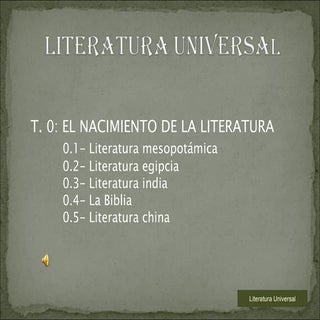 Literatura Universal