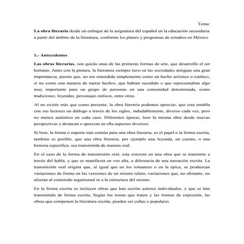 Literatura y el metodo didactico