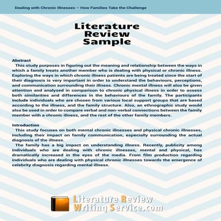 Literature Review Template UK