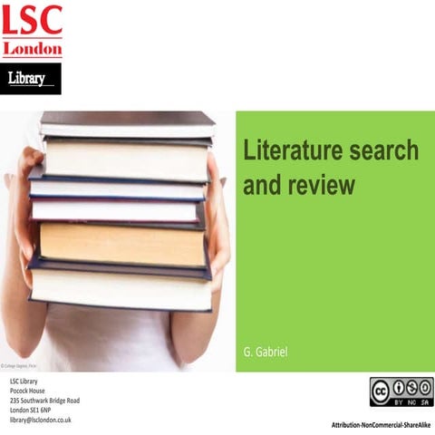 Literature search and review